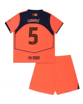 Barcelona Pau Cubarsi #5 Maglia Gara Terza Repliche 2025-26 Bambino Maniche Corte